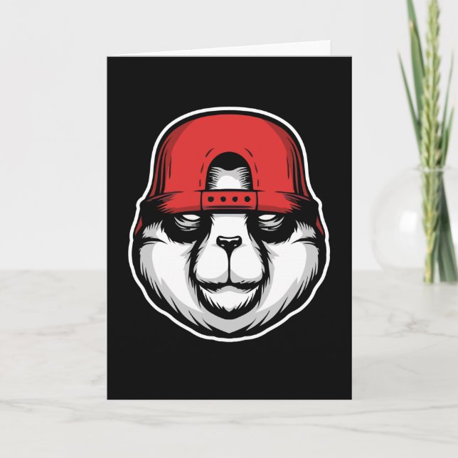 Cool Panda Karte (Vorderseite)