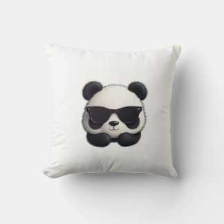 Cool Panda mit Sonnenbrille Kissen