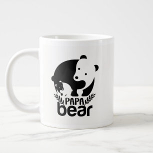 Cool Papa Bär Wortkunst Jumbo-Tasse