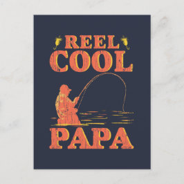 Cool Papa Fishing Vater Vatertag Postkarte