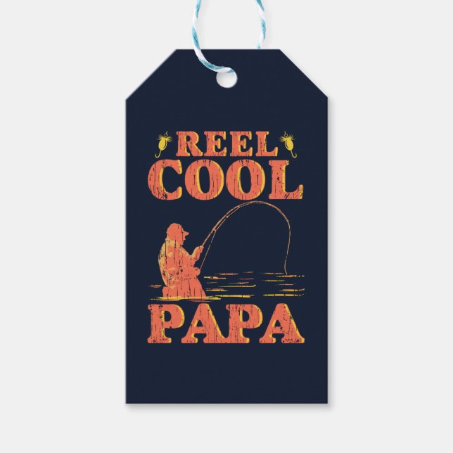 Cool Papa Funny Fishing Vater Vatertag Geschenkanhänger (Vorderseite)