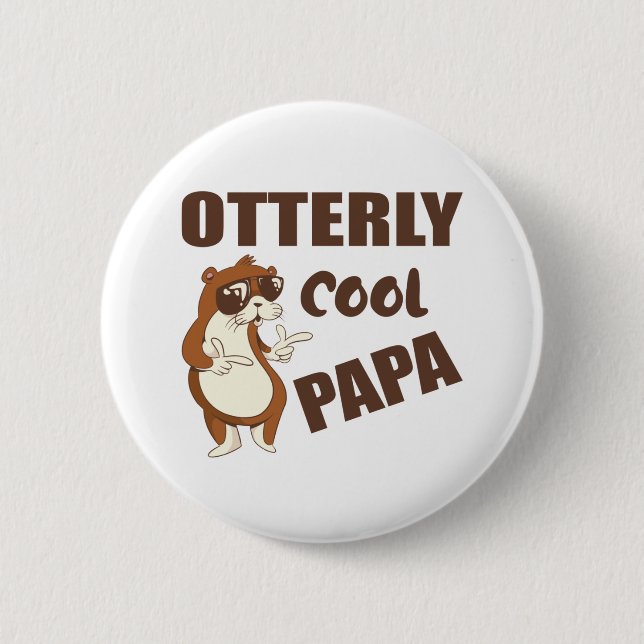 Cool Papa Funny Vathers Day Gift Button (Vorderseite)