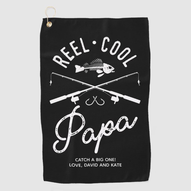 Cool Papa Personalisiertes Handtuch (Vorderseite)
