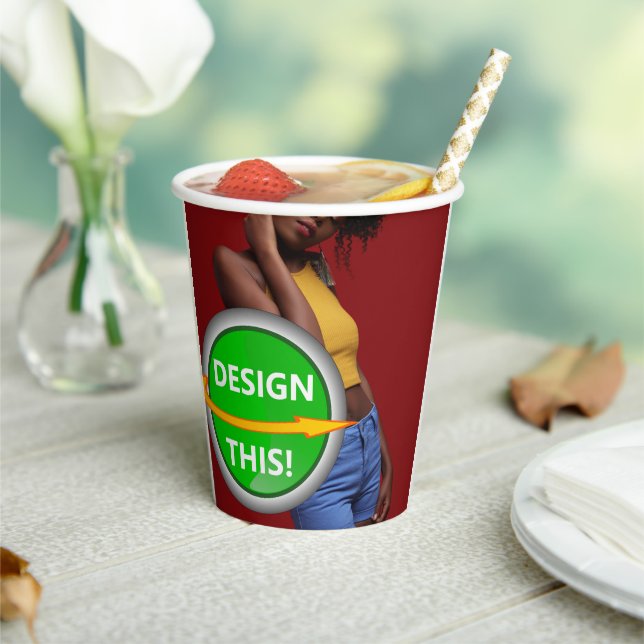 COOL! Papier-Cup mit Lid - 8oz - 8-er-Pack - kunde Pappbecher (In Situ)