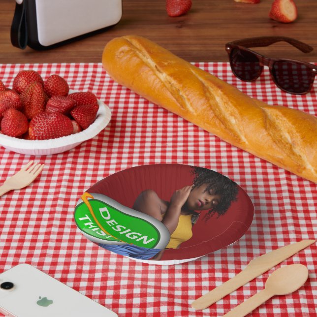 COOL! Papierschale - 7 Zoll - Benutzerdefiniert Pappteller (Picknick)