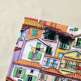 Cool pattern for summer colorful and fun artwork strandtuch