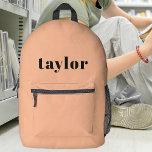 Cool Peach Modernes Minimalistisch Einfaches, stil Bedruckter Rucksack<br><div class="desc">Das Coole Peach Modern Minimalistisch Simple Stylish Trendy Printed Backpack ist ein vielseitiges und personalisiertes Accessoire für verschiedenste Anforderungen. Dieser Rucksack eignet sich perfekt für den Schulbedarf und ist somit eine ausgezeichnete Wahl für Lehrer und Schüler. Dieser Rucksack wurde mit einer modernen und minimalistischen Ästhetik gestaltet und zeichnet sich durch...</div>