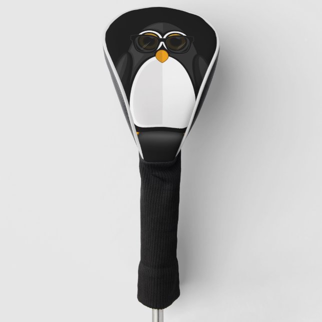 Cool Penguin Golf Headcover (Vorderseite)