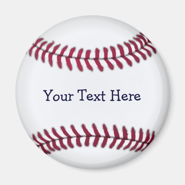 Cool Personalisierter Baseball Magnet (Vorne)