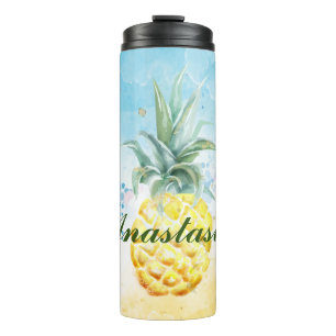 Cool, Phantastisch, Ananas mit Namen Thermosbecher