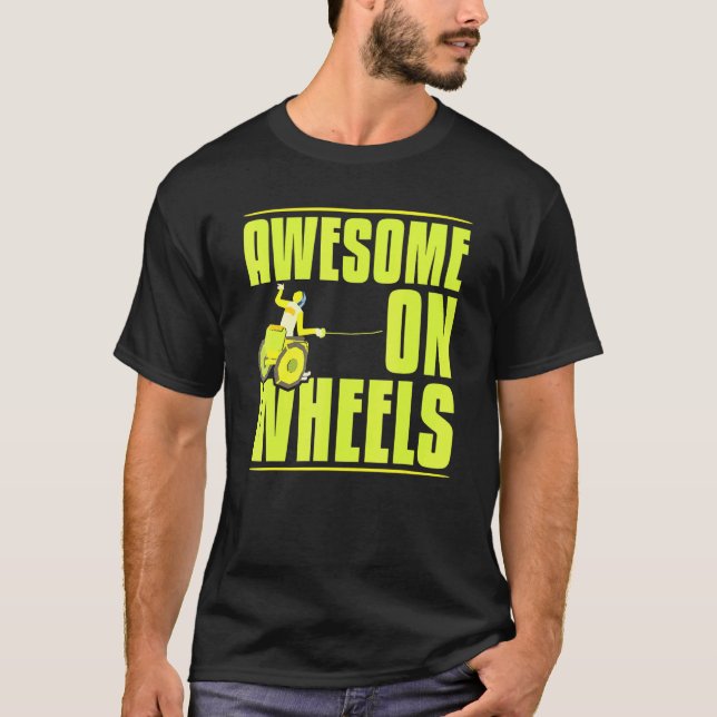 Cool Phantastisch auf Rädern Paralympics Power Bet T-Shirt (Vorderseite)