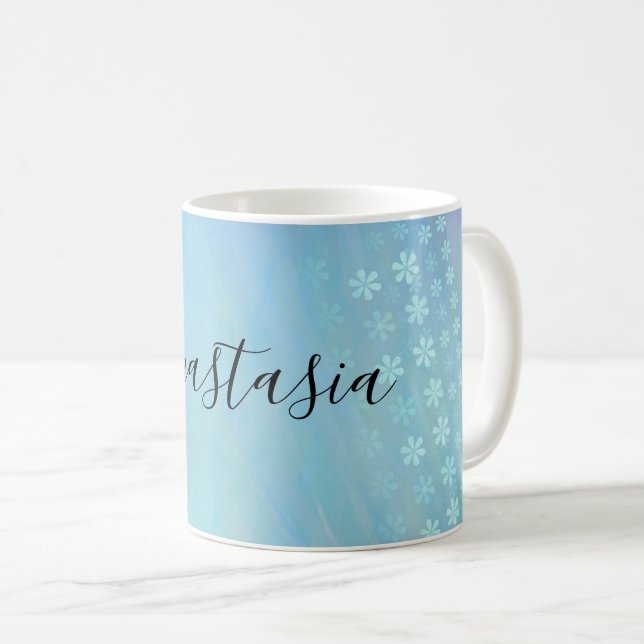 Cool, Phantastisch, blau, was Ihr Name ist Kaffeetasse (VorderseiteRechts)
