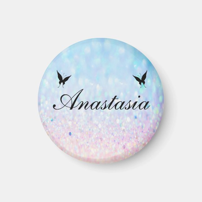 Cool, Phantastisch, Blue Buterfly Magnet (Vorne)