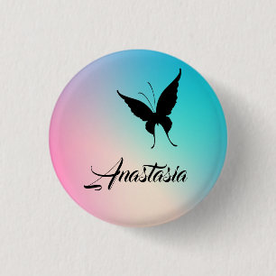Cool, Phantastisch, Regenbogenfliege Button