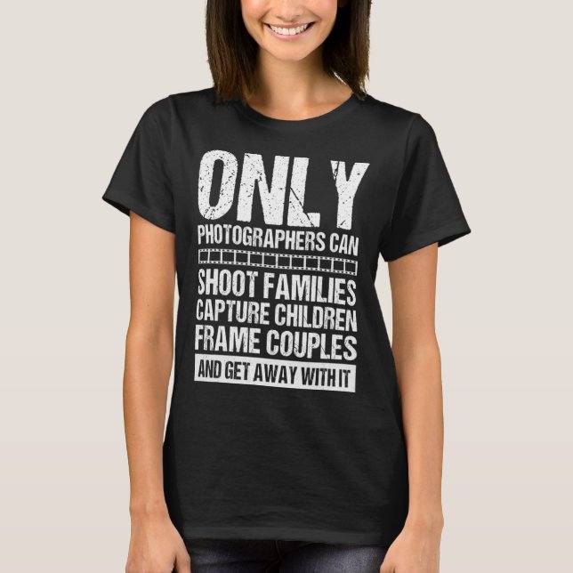 Cool Photographer For Men Women Photography Camera T-Shirt (Vorderseite)