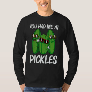 Cool Pickle For Men Women Pickle Food Cucumber   T-Shirt