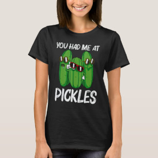 Cool Pickle For Men Women Pickle Food Cucumber   T-Shirt