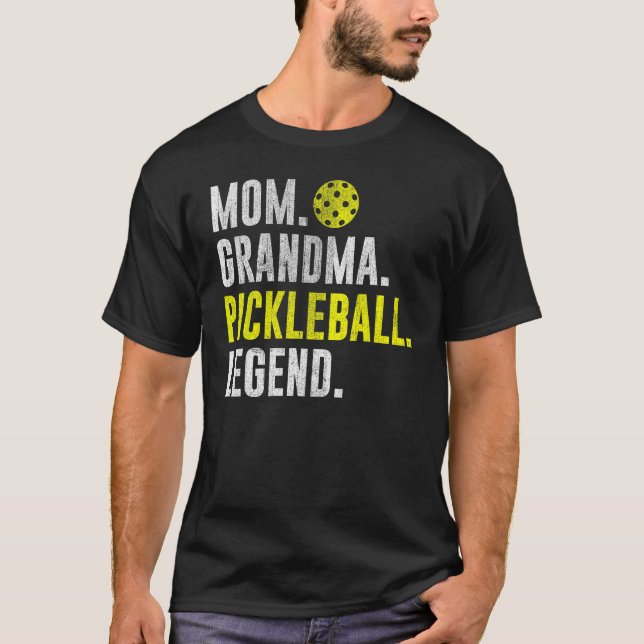Cool Pickleball Player Saying Mom Grandma Pickleba T-Shirt (Vorderseite)
