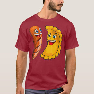 Cool Pierogi und Kielbasa Polnischer Lebensmittels T-Shirt