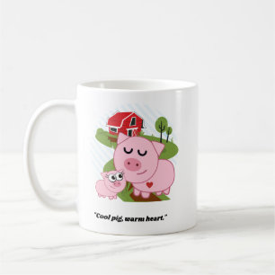 Cool Pig Warmes Herz Kaffeetasse