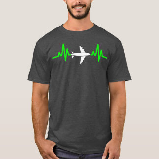 Cool Pilot Heartbeat  T-Shirt