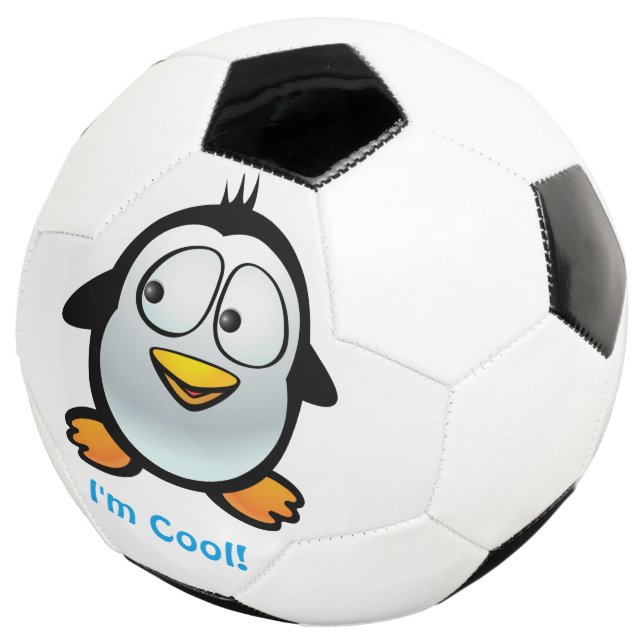 Cool Pinguin Fußball (Dreiviertel)