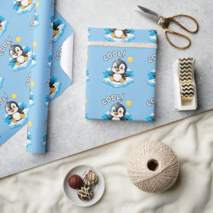 Cool! , Pinguin Geschenkpapier