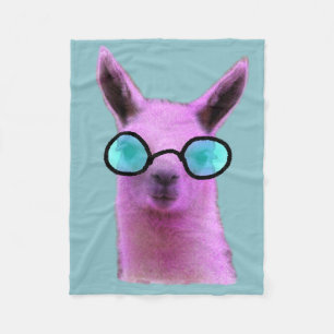 Cool Pink Llama! Fleecedecke