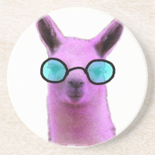 Cool Pink Llama! Getränkeuntersetzer