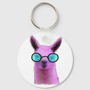 Cool Pink Llama! Schlüsselanhänger