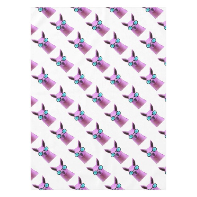 Cool Pink Llama! Tischdecke (Vorderseite)