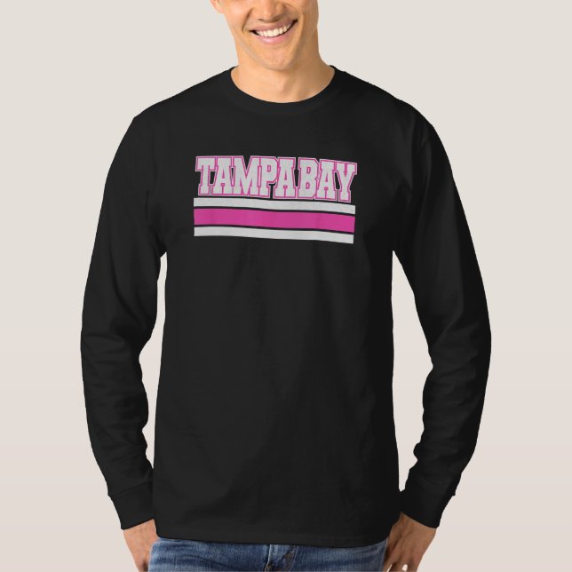 Cool Pink Tampa Girly Pink Simple & Adorable Tampa T-Shirt (Vorderseite)