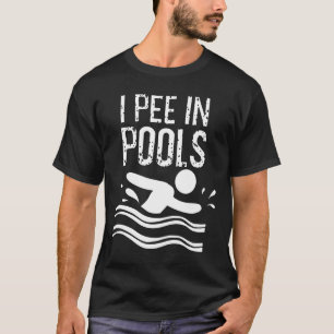 Cool pisse ich in Pools Funny Swimmer Sportler F T-Shirt