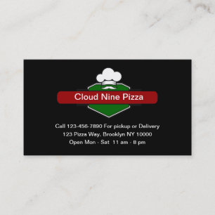 Cool Pizza Italienisches Restaurant Business Cards Visitenkarte