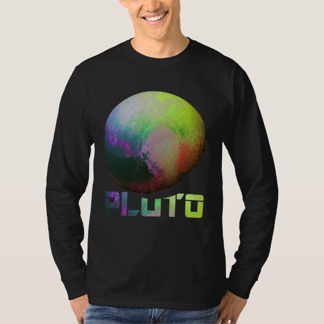 Cool Pluto Dwarf Planet Kuiper Belt Astronomy T-Shirt (Vorderseite)