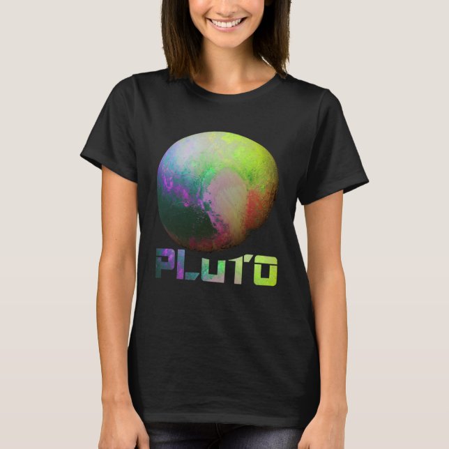 Cool Pluto Dwarf Planet Kuiper Belt Astronomy T-Shirt (Vorderseite)