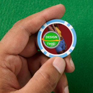 COOL! Poker Chips - Light Blue - Custom