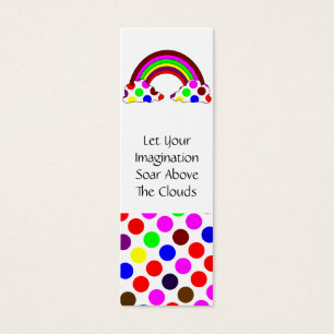 Cool Polka Dot Rainbow Lesezeichen