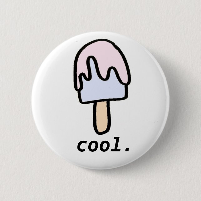 cool. Popsicle-Knopf Button (Vorderseite)