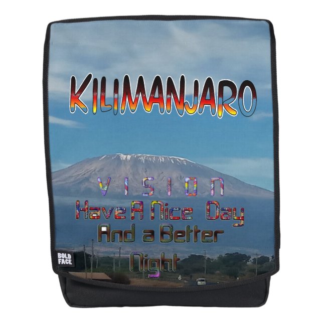 Cool Populäre Walkable Climbable Mount Kilimanjaro Rucksack (Vorderseite)