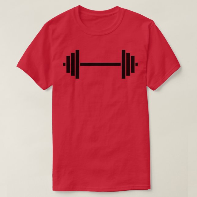 Cool Power Hefting Weightlift Barbell T-Shirt (Design vorne)