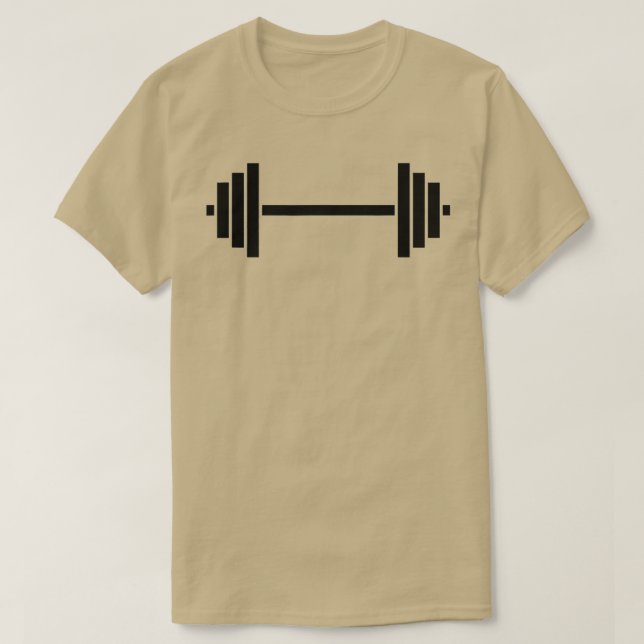Cool Power Hefting Weightlift Barbell T-Shirt (Design vorne)
