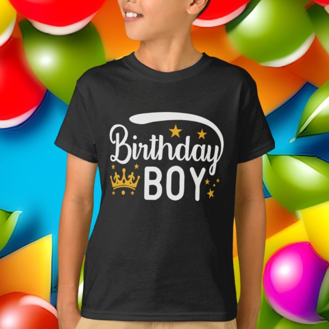 cool Prinz Birthday Junge Wortart T-Shirt (Von Creator hochgeladen)