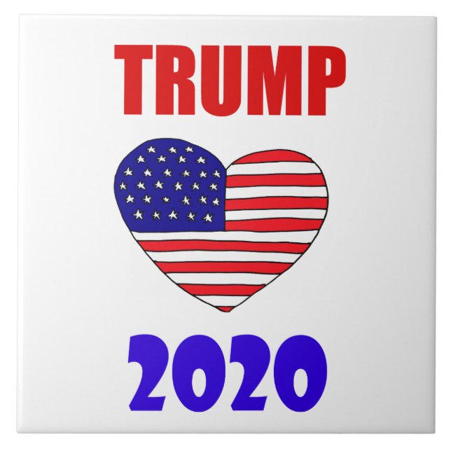 Cool Pro Donald Trump 2020 für Präsident Fliese (Vorderseite)