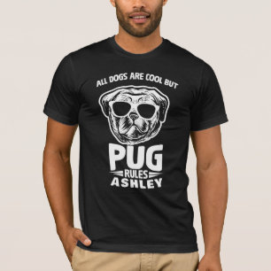 Cool Pug Rule Hund T-Shirt