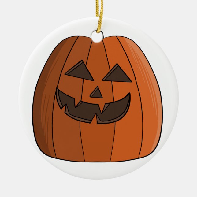 Cool Pumpkin Keramik Ornament (Vorne)