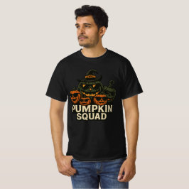 Cool Pumpkin Squad Halloween Design T-Shirt