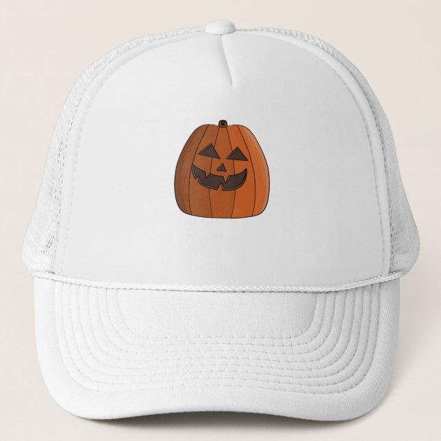 Cool Pumpkin Truckerkappe (Vorderseite)