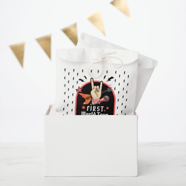 Cool Punk Rockstar First Birthday Geschenktütchen (Party)