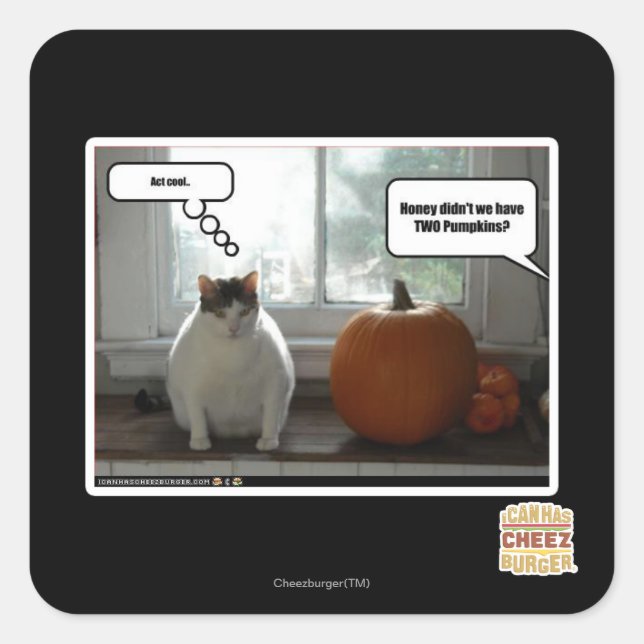 Cool Quadratischer Aufkleber (Vorderseite)